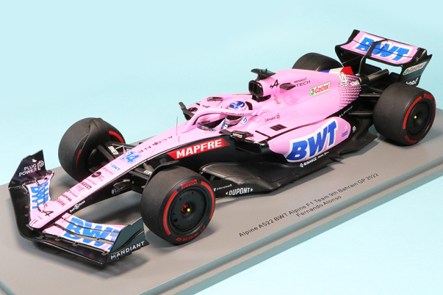 スパーク 1/18 BWT アルピーヌ F1チーム A522 バーレーンGP 2022 9th F.アロンソ　18S752