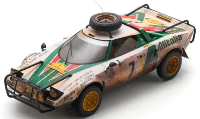 [予約] スパーク 1/18 ランチア ストラトス HF No.7 サファリラリー 1977 3位 S.ムナーリ / P.ソダーノ　18S948