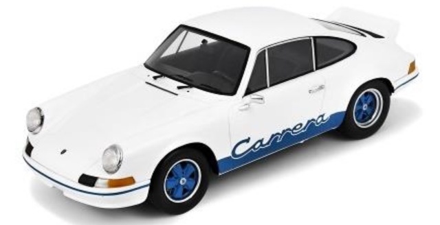 [予約] シュコー 1/18 ポルシェ 911 2.7 RS プレゼン 1972 ホワイト/ブルーロゴ　18U00062