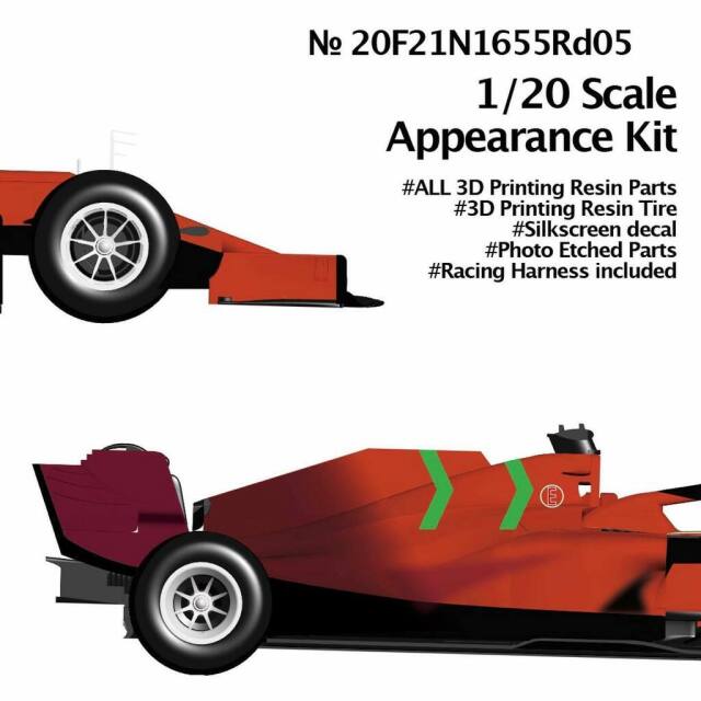 ニュースクラッチ 1/20 3Dプリントキット 跳ね馬 SF21 モナコGP 2021 C.ルクレール/C.サインツ 2nd　20F21N1655Rd05