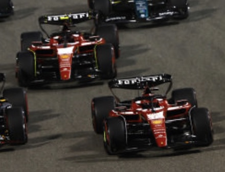 ニュースクラッチ 1/20 3Dプリントキット ロッソ ボールティング ホース 2023 F1 バーレーン GP No16 C.C No.55 C.S　20F23N1655Rd01