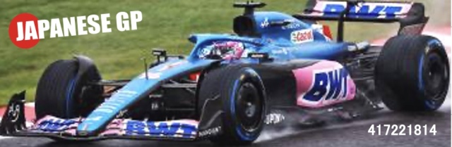 ミニカー　1/43 BWT アルピーヌ F1 チーム A522 フェルナンド・アロンソ 日本GP 2022 「MINICHAMPS」 [417221814] 予約] ミニチャンプス 1/43 BWT アルピーヌ A522 日本GP 2022