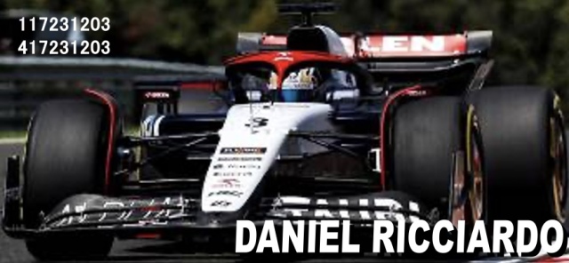 [予約] ミニチャンプス 1/43 アルファタウリAT04 ダニエル リカルド ハンガリーGP 2023　417231203