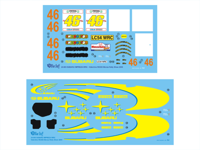 ブルースタッフ 1/24 スバル インプレッサ WRC モンツァ ラリー 2005 V