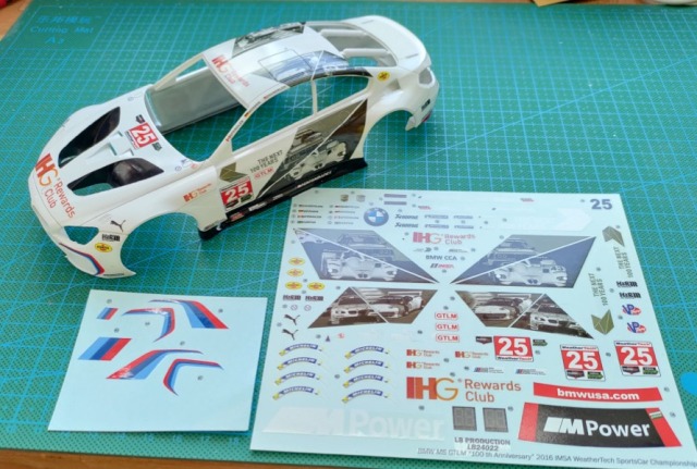 LBプロダクション 1/24 BMW M6 GTLM "100周年" IMSA 2016 No.25 フルスポンサーデカール (NuNu対応)　LB24022