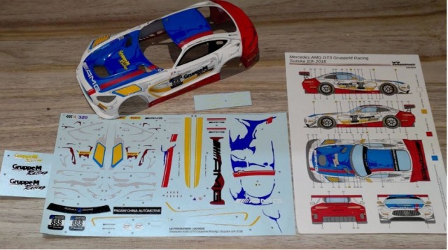LBプロダクション 1/24 メルセデス AMG GT3 鈴鹿 10h 2018 Winner No.888 フルスポンサーデカール (タミヤ対応)　LB24025