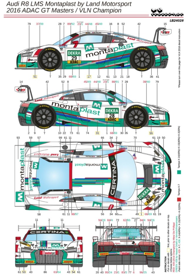 LBプロダクション 1/24 アウディ R8 LMS ADAC GT マスター 2016