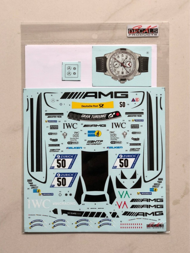 [メーカー完売]　SK Decal 1/24 メルセデス AMG GT ニュル 24h 2017 No.5 フルスポンサーデカール (タミヤ対応)　SK24074