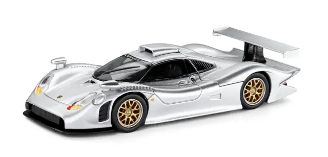 予約] トレンズホビー 1/64 ポルシェ 911 GT1 1998 シルバー 241085(E