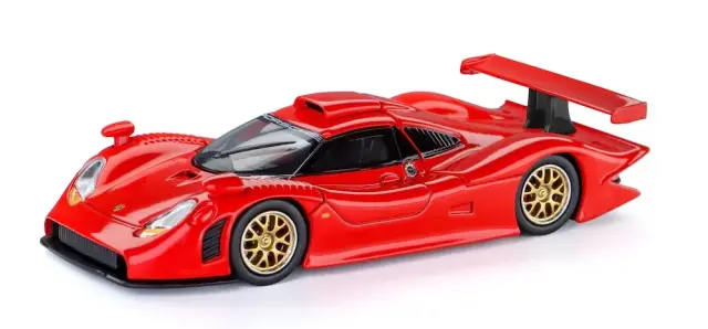 [予約] トレンズホビー 1/64 ポルシェ 911 GT1 1998 レッド　241085(F)