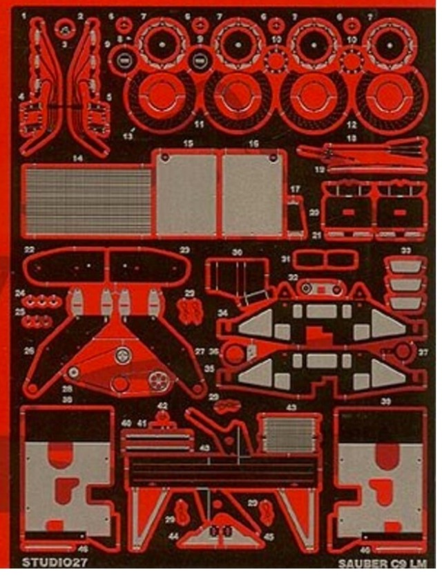 スタジオ27 1/24 ザウバー C9 グレードアップパーツ (タミヤ対応)　FP2412R