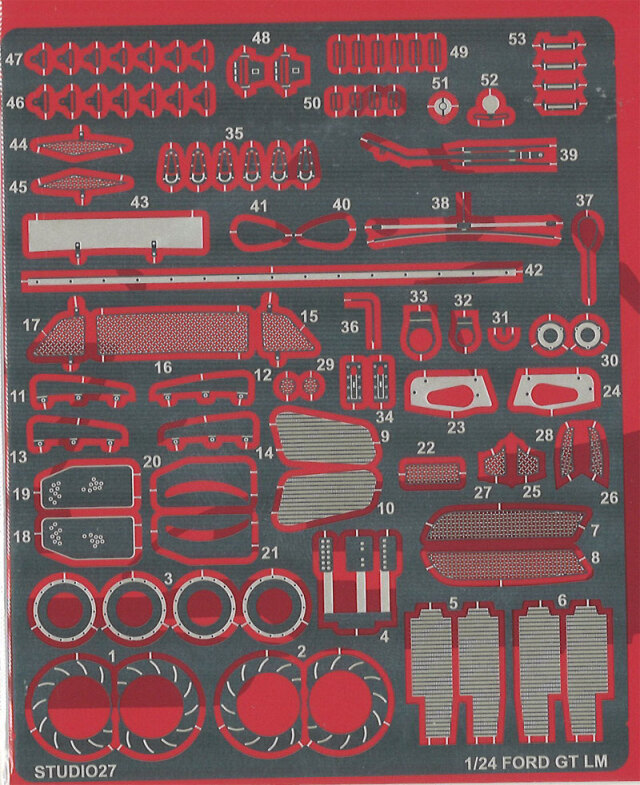 スタジオ27 1/24 フォード GT LM グレードアップパーツ (フジミ対応)　FP24213