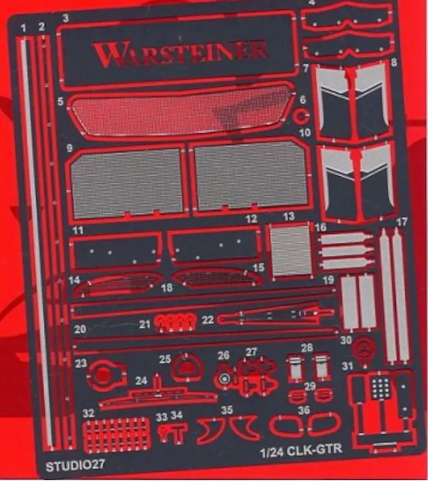 スタジオ27 1/24 メルセデス CLK-GTR グレードアップパーツ (タミヤ対応)　FP2498