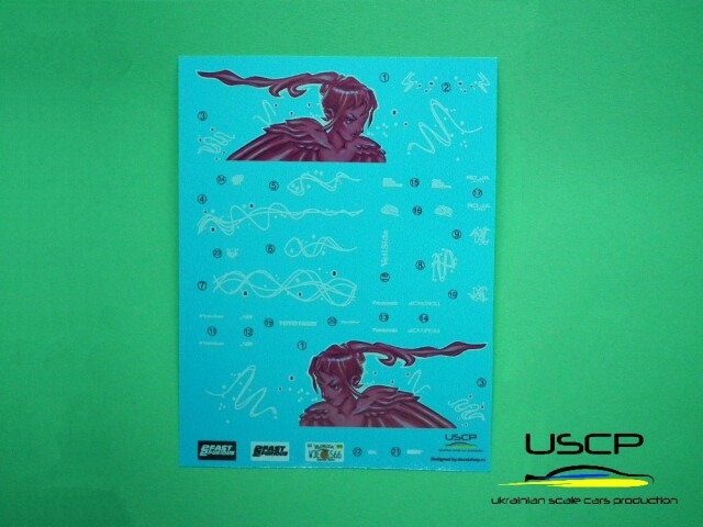 USCP 1/24 ホンダ S2000 ワイルドスピード スーキ デカール　24A063