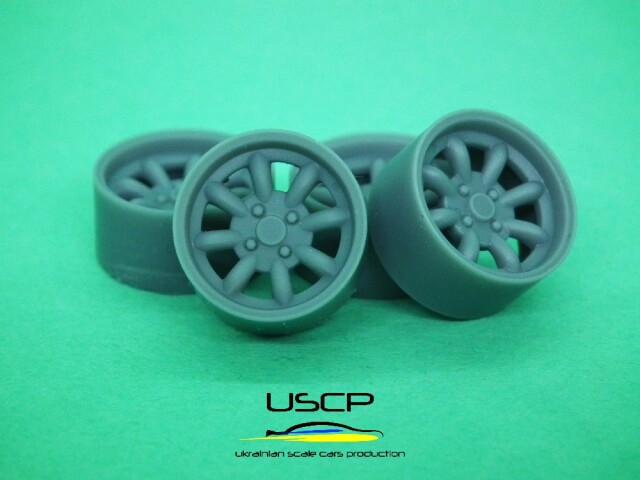 USCP 1/24 13インチ スーパーライト 8スポークホイール 24P143