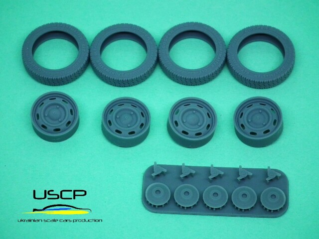 USCP 1/24 アルピーヌ A110 15インチ ホイール 3Dプリントタイヤ セット　24P188