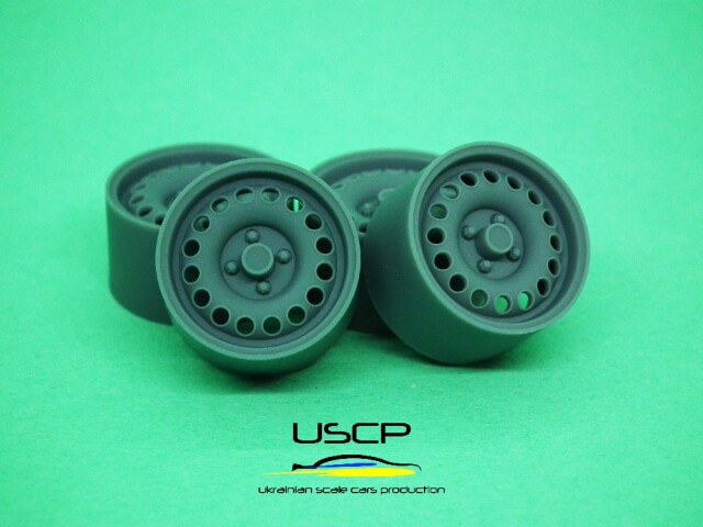 USCP 1/24 アルファロメオ ジュリア スプリント GTA 16インチ マキシライトホイールセット タミヤ対応　24P189