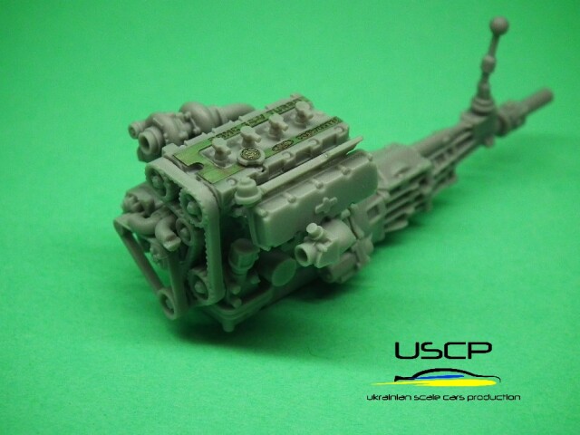 [取り寄せ]　USCP 1/24 トランスキット コスワース YB エンジン ディティールアップパーツ　24T036