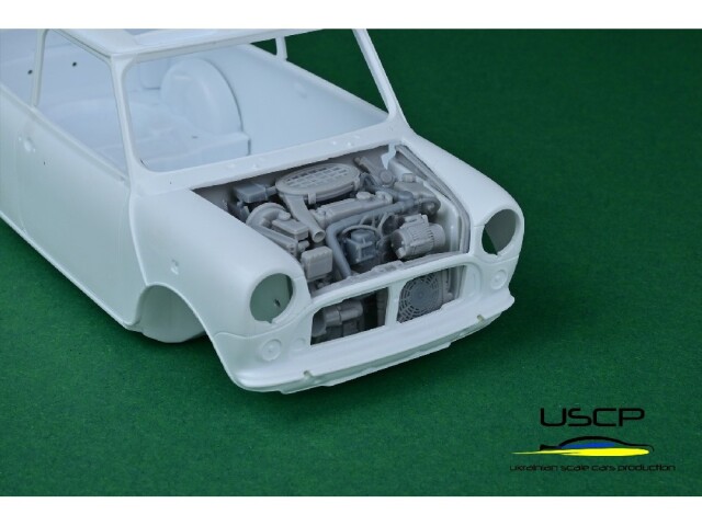 USCP 1/24 ミニクーパー MPI スーパーディティールエンジン パーツセット　24T059