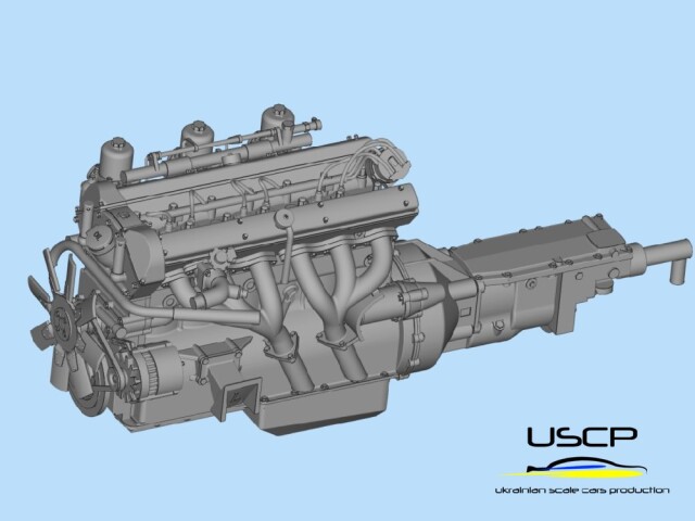 USCP 1/24 アストンマーチン DB5 スーパーディティールエンジンベイ