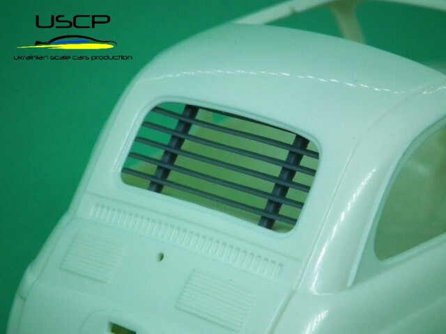 USCP 1/24 フィアット 500F リアウインドウ ルーバー タミヤ対応　24A088