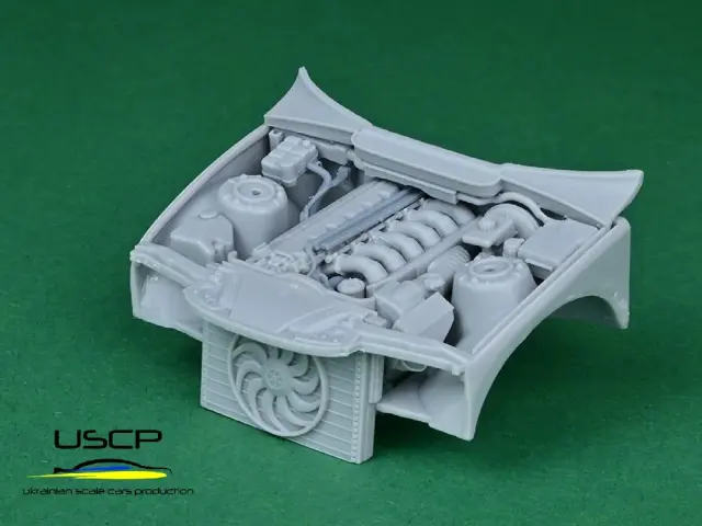 USCP 1/24 BMW E36 S50B32エンジン エンジンベイ パーツセット　24T013