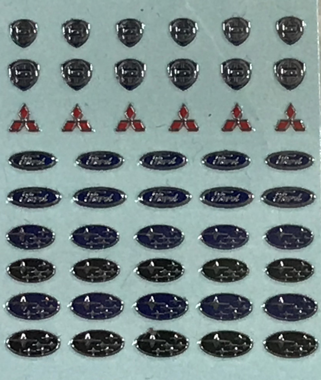 Msma032 Msmクリエーション 1 24 ラリーカー メタルエンブレム ランチア ミツビシ フォード スバル Msma032 ミニカーショップ ロム