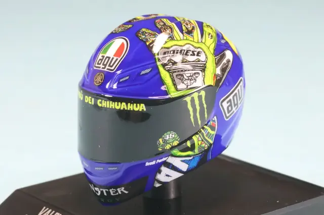 ミニチャンプス 1/10 ヘルメット V.ロッシ 2009 ムジェロ　315090076