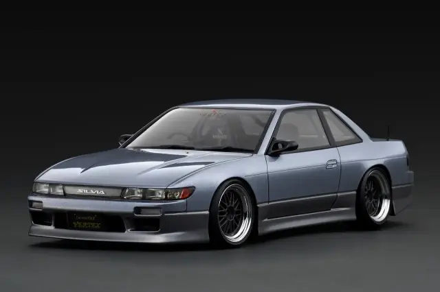 [予約] イグニッションモデル 1/18 ヴェルテックス ニッサン S13 シルビア ブルーシルバー/グレー　IG3590