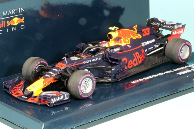 ミニチャンプス 1/43 アストン マーチン レッドブル RB14 メキシコGP 2018 Winner M.フェルスタッペン　410181933
