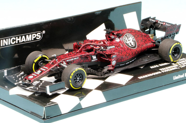 ミニチャンプス 1/43 アルファロメオ レーシング ザウバー F1チーム フェラーリ C38 バレンタインデーテスト 2019 K.ライコネン　417199007