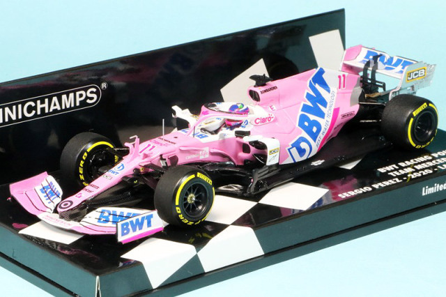 ミニチャンプス 1/43 BWT レーシング ポイント F1チーム メルセデス RP20 2020 LAUNCH SPEC S.ペレス　417200011
