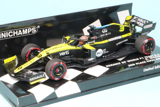 ミニチャンプス 1/43 ルノー DP ワールド F1チーム R.S.20 アイフェルGP 2020 3rd D.リカルド　417200903