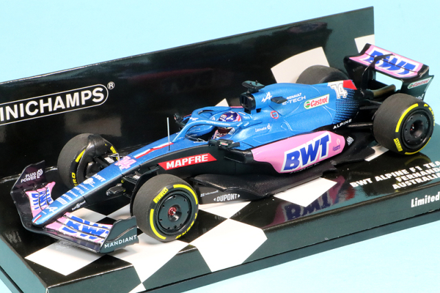 ミニチャンプス 1/43 BWT アルピーヌ F1チーム A522 オーストラリアGP 2022 F.アロンソ　417220314