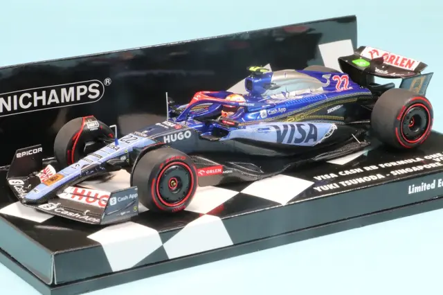 260625　ミニチャンプス 1/43 ビザ キャッシュ RB VCARB 01 角田裕毅 シンガポールGP 2024　　417241822