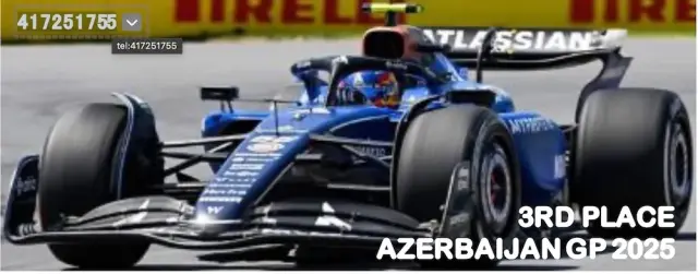 [予約] ミニチャンプス 1/43 ウィリアムズ レーシング FW47 カルロス・サインツ アゼルバイジャンGP 2025 3位入賞