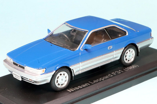 ノレブ 1/43 ニッサン レパード F31 1986 ブルー　420178