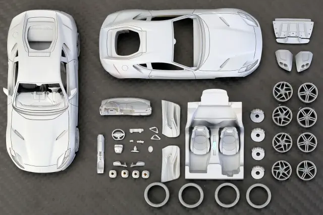 レジン製 1/64 フェラーリ 812スーパーファスト レジン製 1/64