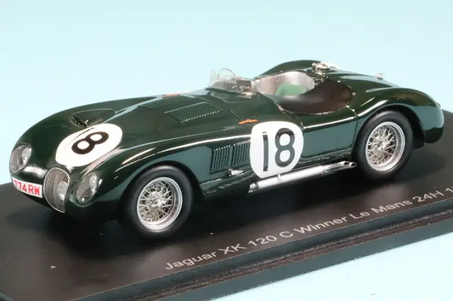 スパーク 1/43 ジャガー XK 120 C No.18 ウィナー ルマン 1953 T.ロルト - D.ハミルトン　43LM1953