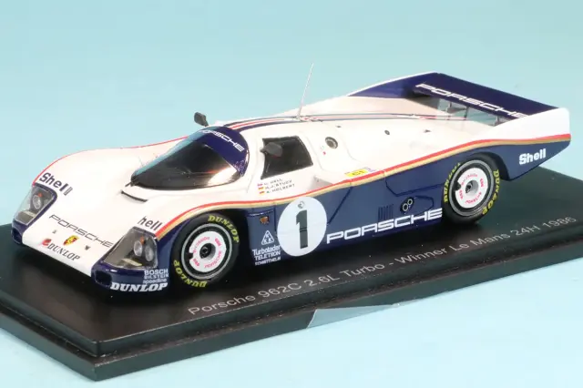 260429　スパーク 1/43 ポルシェ 962C 2.6L ターボ No.1 ルマン 1986 ウィナー H.-J. シュトゥック / D. ベル / A. ホルバート　43LM86