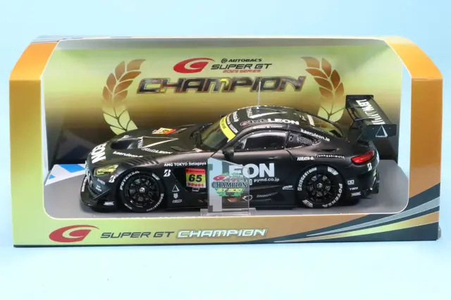 260424S　スパーク 1/43 LEON RACING LEON PYRAMID AMG スーパーGT 2025 GT300 No.65 Gシーズンチャンピオン 蒲生尚弥 / 菅波冬悟　43SGT2025C3