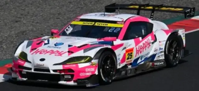 [予約] スパーク 1/43 HOPPY team TSUCHIYA HOPPY Schatz GRスープラ GT スーパーGT 2025 GT300 No.25 松井孝允 / 佐藤公哉　43SGT25025