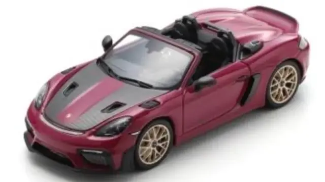 [予約] シュコー 1/43 ポルシェ 718 スパイダー RS ルビースター ヴァイザッハパッケージ付 2023　43U00011