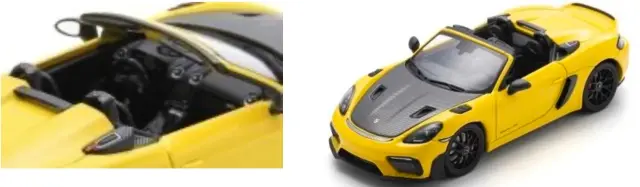 [予約] シュコー 1/43 ポルシェ 718 スパイダー RS 2023 レーシングイエロー　43U00012