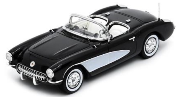 [予約] シュコー 1/43 コルベット C1 V8 1956 ブラック　43U00046