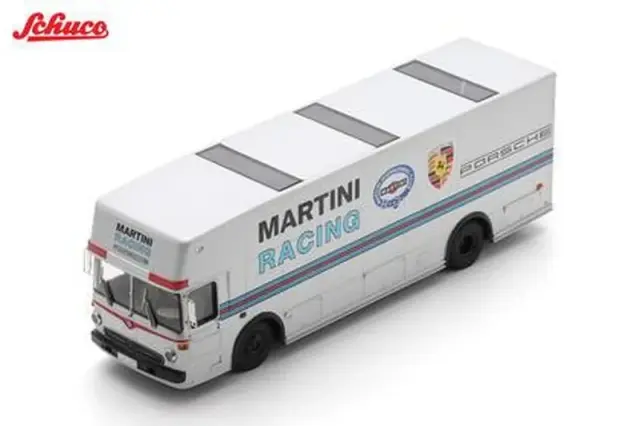 [予約] スパーク/シュコー 1/43 1974 メルセデス・ベンツ O317 レースカー トランスポーター "MARTINI" シルバー　43U00130