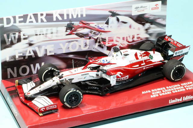 ユーロスポーツ特注ミニチャンプス 1/43 アルファロメオ C41 アブダビGP 2021 K.ライコネン "引退レース"　447212307