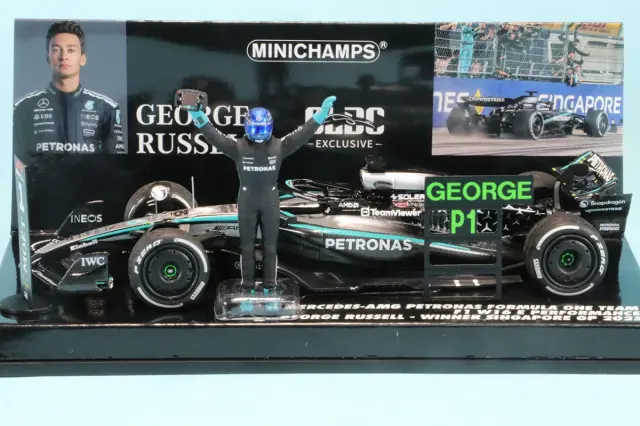 CLDC特注ミニチャンプス 1/43 メルセデス AMG W16 シンガポール GP 2025 G.ラッセル ウィナー　447251863S