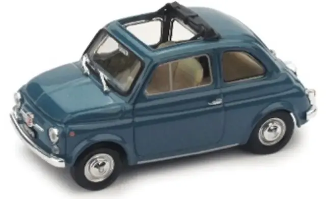 [予約] ブルム 1/43 フィアット 500F オープン 1965-72 ミディアムブルー　R45408