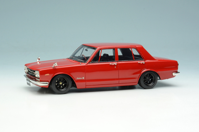 [取り寄せ] アイドロン/ヴィジョン 1/43 ニッサン スカイライン 2000 GT-R (PGC10) ハコスカ 1969 (RSワタナベ 8スポークホイール) レッド　VM241B